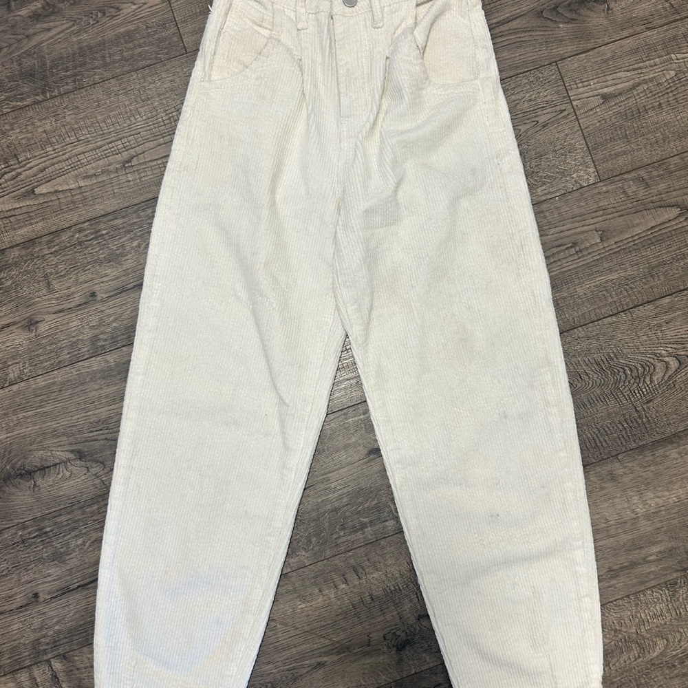 White Corduroy Pants